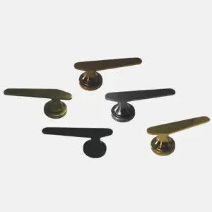 Round Base Flat Lever Mortise Handle